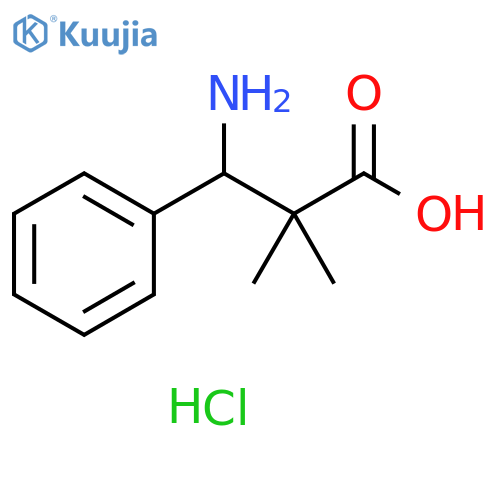 3-Amino-2,2-dimethyl-3-phenylpropanoic acid hydrochloride structure