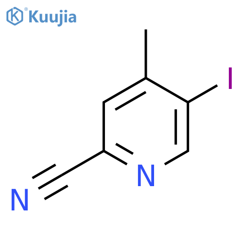5-Iodo-4-methylpicolinonitrile structure