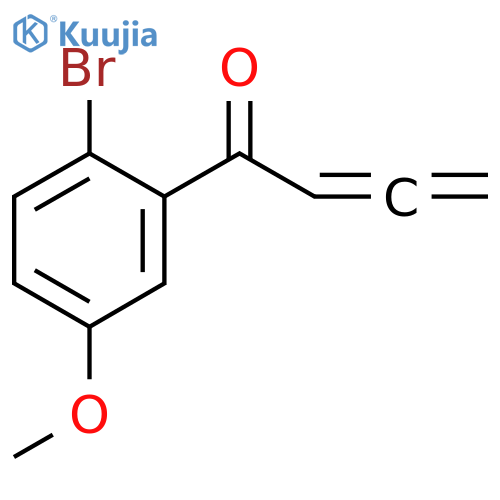 1-(2-Bromo-5-methoxyphenyl)-2,3-butadien-1-one structure