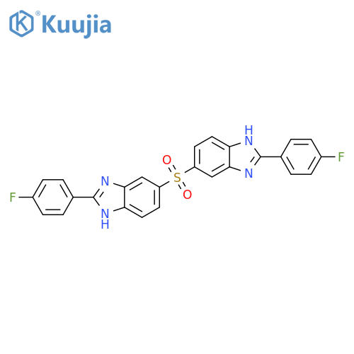 1H-Benzimidazole, 6,6'-sulfonylbis[2-(4-fluorophenyl)- structure