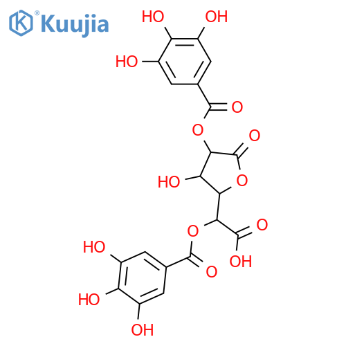 Galactaric acid; 1,4-Lactone, 2,5-bis-O-(3,4,5-trihydroxybenzoyl) structure