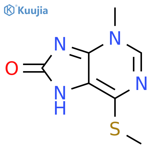 8H-Purin-8-one, 3,7-dihydro-3-methyl-6-(methylthio)- structure
