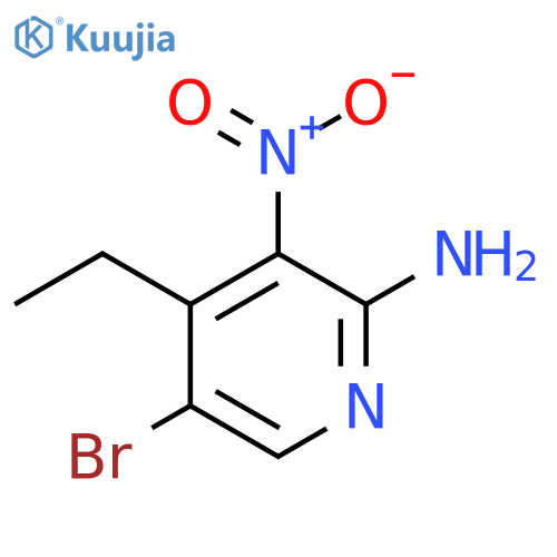 5-Bromo-4-ethyl-3-nitropyridin-2-amine structure