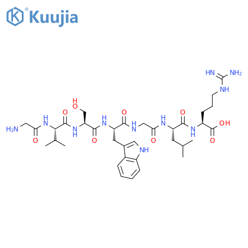 L-Arginine, glycyl-L-valyl-L-seryl-L-tryptophylglycyl-L-leucyl- structure