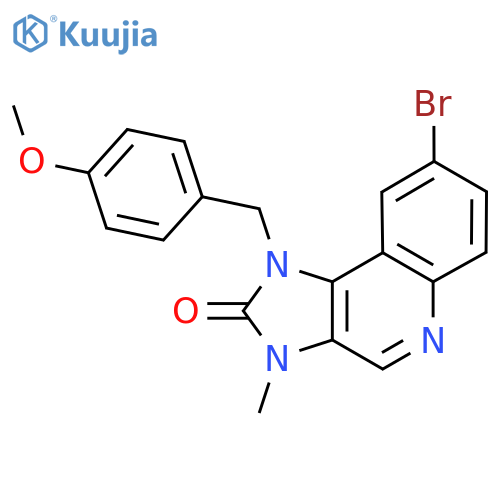 8-Bromo-1-(4-methoxybenzyl)-3-methyl-1H-imidazo[4,5-c]quinolin-2(3H)-one structure