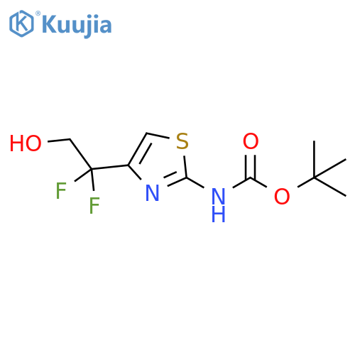Carbamic acid,[4-(1,1-difluoro-2-hydroxyethyl)-2-thiazolyl]-, 1,1-dimethylethyl ester (9CI) structure
