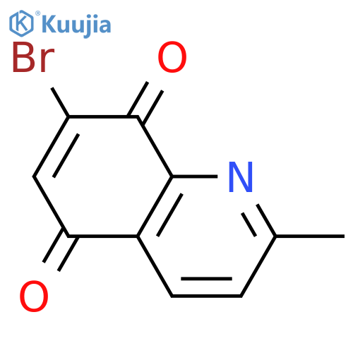 5,8-Quinolinedione, 7-bromo-2-methyl- structure