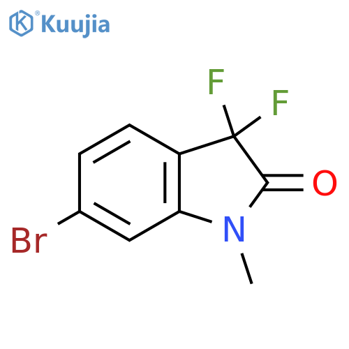 6-Bromo-3,3-difluoro-1-methylindolin-2-one structure