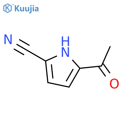 5-acetyl-1H-Pyrrole-2-carbonitrile structure