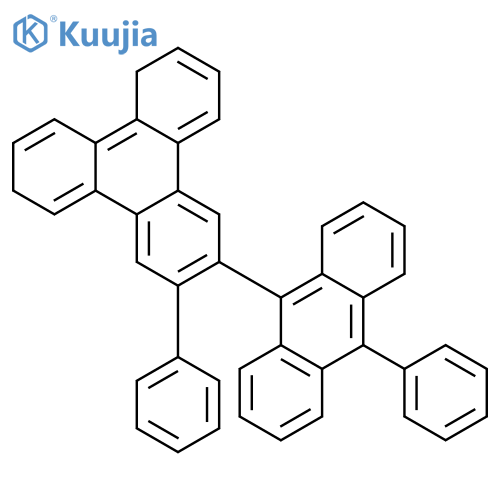 Triphenylene, 2-phenyl-3-(10-phenyl-9-anthracenyl)- structure