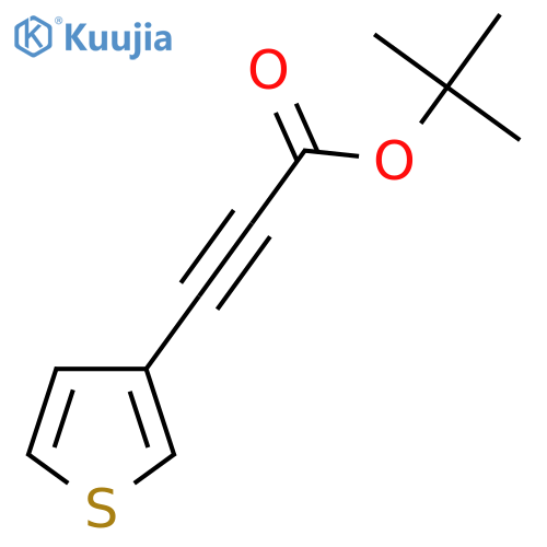 Tert-butyl 3-(thiophen-3-yl)prop-2-ynoate structure
