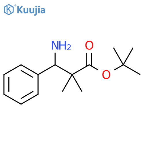 Benzenepropanoic acid, β-amino-α,α-dimethyl-, 1,1-dimethylethyl ester structure