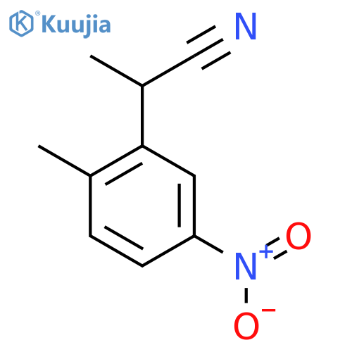 2-(2-Methyl-5-nitrophenyl)propanenitrile structure