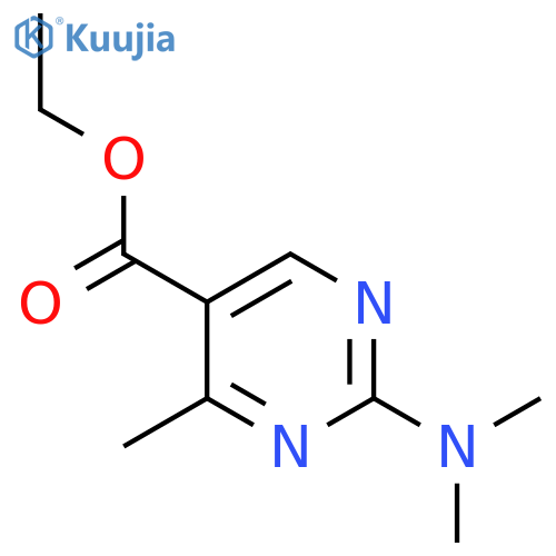 2-(Dimethylamino)-4-methyl-5-pyrimidinecarboxylic acid ethyl ester structure