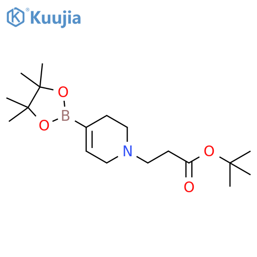 tert-Butyl 3-(4-(4,4,5,5-tetramethyl-1,3,2-dioxaborolan-2-yl)-3,6-dihydropyridin-1(2H)-yl)propanoate structure