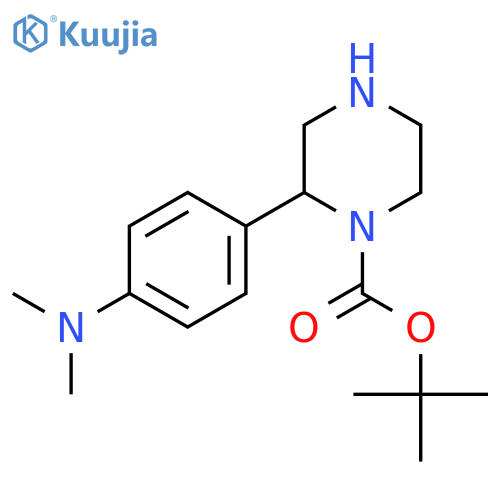 Tert-butyl 2-[4-(dimethylamino)phenyl]piperazine-1-carboxylate structure