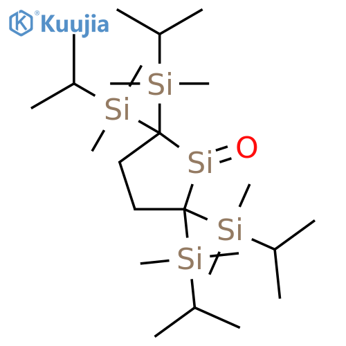 Silacyclopentane, 2,2,5,5-tetrakis[dimethyl(1-methylethyl)silyl]-1-oxo- structure