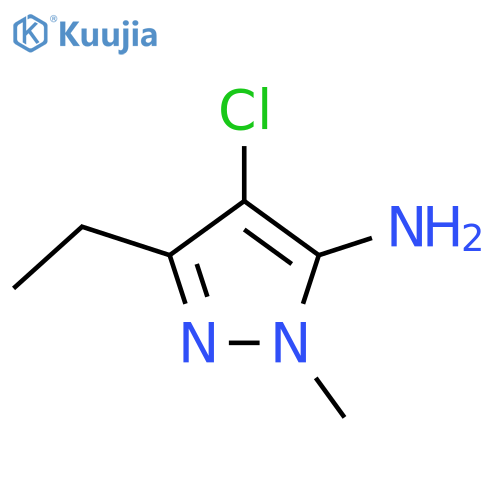 1H-Pyrazol-5-amine,4-chloro-3-ethyl-1-methyl- structure