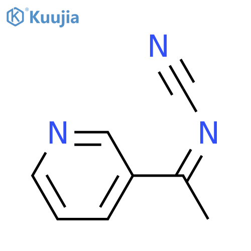 Cyanamide,[1-(3-pyridinyl)ethylidene]- (9CI) structure