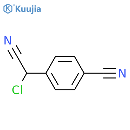 Benzeneacetonitrile, α-chloro-4-cyano- structure