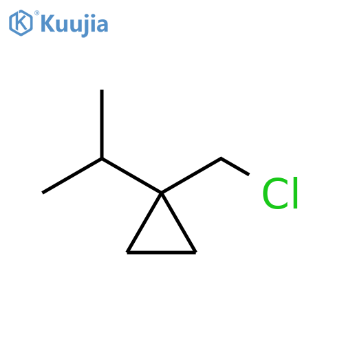 Cyclopropane, 1-(chloromethyl)-1-(1-methylethyl)- structure