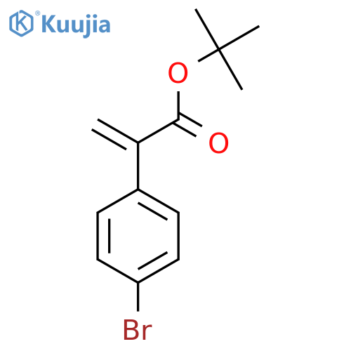 Tert-Butyl 2-(4-bromophenyl)acrylate structure