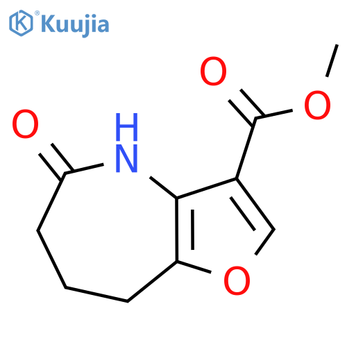 Methyl 5-oxo-4H,5H,6H,7H,8H-furo[3,2-b]azepine-3-carboxylate structure