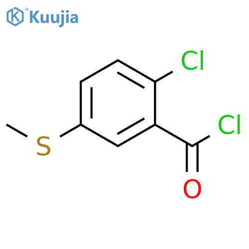 2-chloro-5-(methylthio)benzoyl chloride structure
