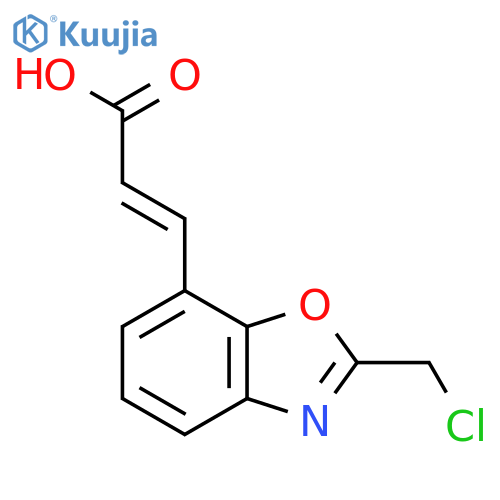 2-(Chloromethyl)benzo[d]oxazole-7-acrylic acid structure