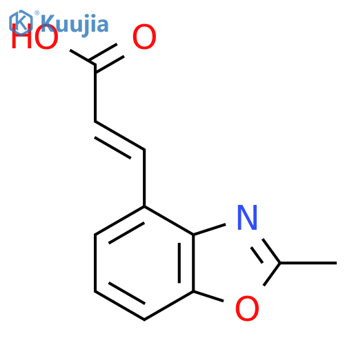 2-Methylbenzo[d]oxazole-4-acrylic acid structure