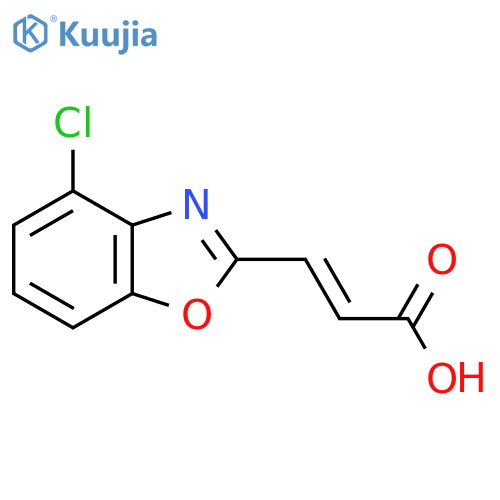 4-Chlorobenzo[d]oxazole-2-acrylic acid structure