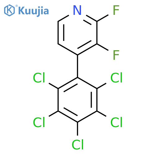 2,3-Difluoro-4-(perchlorophenyl)pyridine structure