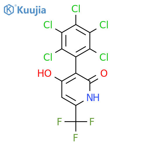 2,4-Dihydroxy-3-(perchlorophenyl)-6-(trifluoromethyl)pyridine structure