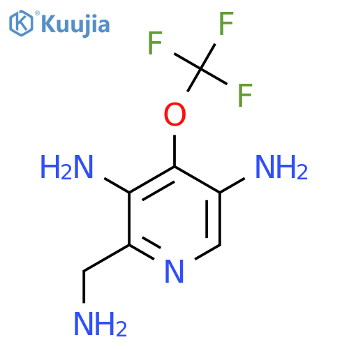2-(Aminomethyl)-3,5-diamino-4-(trifluoromethoxy)pyridine structure