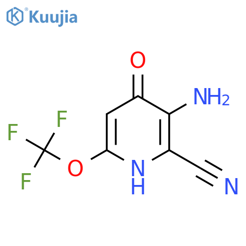 3-Amino-2-cyano-4-hydroxy-6-(trifluoromethoxy)pyridine structure