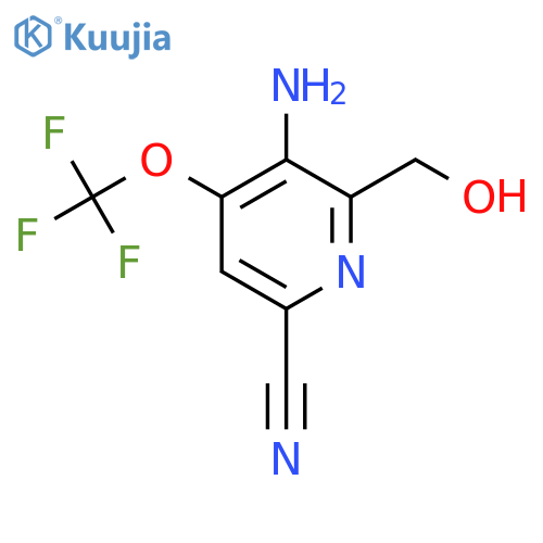3-Amino-6-cyano-4-(trifluoromethoxy)pyridine-2-methanol structure