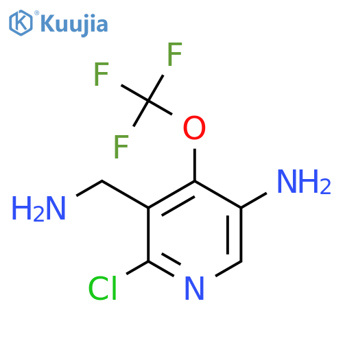 5-Amino-3-(aminomethyl)-2-chloro-4-(trifluoromethoxy)pyridine structure