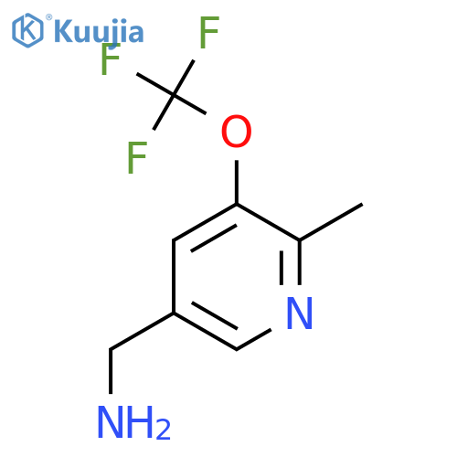 5-(Aminomethyl)-2-methyl-3-(trifluoromethoxy)pyridine structure