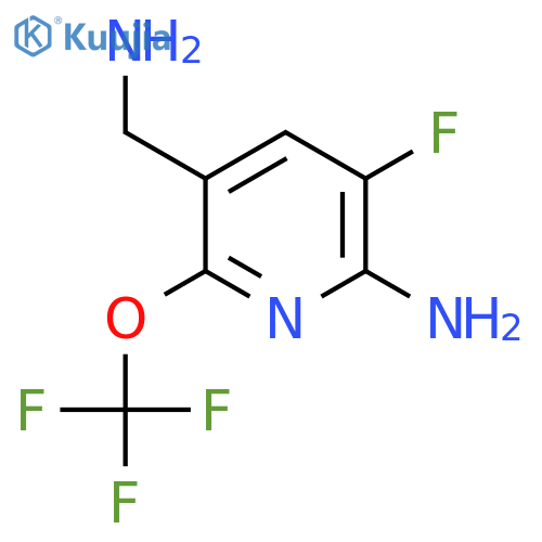 2-Amino-5-(aminomethyl)-3-fluoro-6-(trifluoromethoxy)pyridine structure