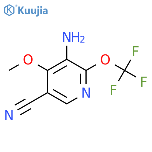 3-Amino-5-cyano-4-methoxy-2-(trifluoromethoxy)pyridine structure