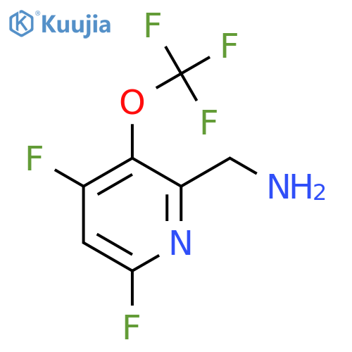 2-(Aminomethyl)-4,6-difluoro-3-(trifluoromethoxy)pyridine structure