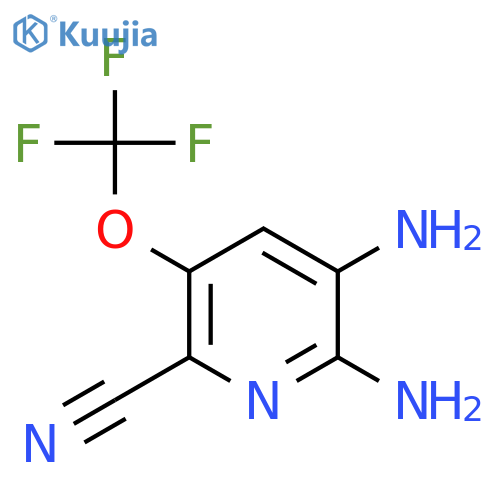 6-Cyano-2,3-diamino-5-(trifluoromethoxy)pyridine structure
