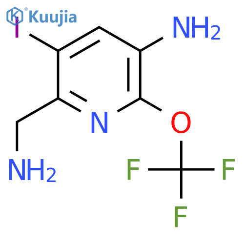 5-Amino-2-(aminomethyl)-3-iodo-6-(trifluoromethoxy)pyridine structure