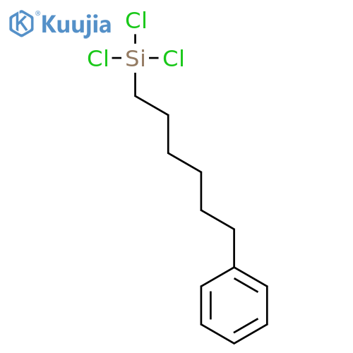 Trichloro(6-phenylhexyl)silane structure