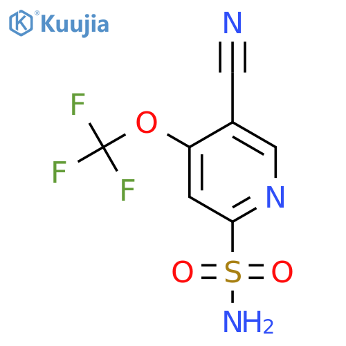 5-Cyano-4-(trifluoromethoxy)pyridine-2-sulfonamide structure