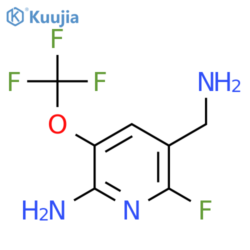 2-Amino-5-(aminomethyl)-6-fluoro-3-(trifluoromethoxy)pyridine structure