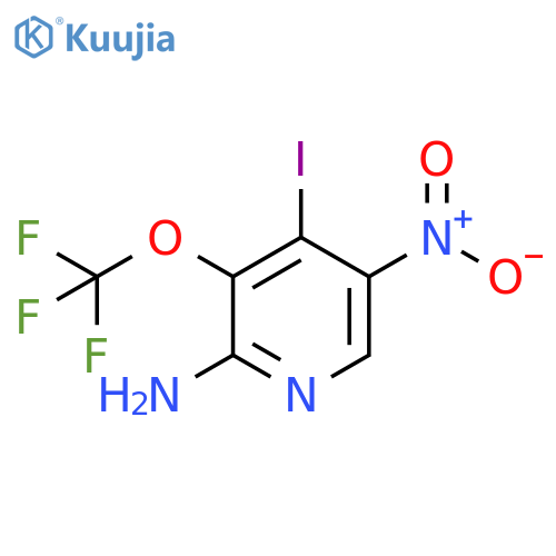 2-Amino-4-iodo-5-nitro-3-(trifluoromethoxy)pyridine structure