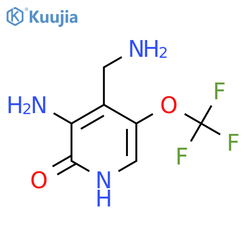 3-Amino-4-(aminomethyl)-2-hydroxy-5-(trifluoromethoxy)pyridine structure