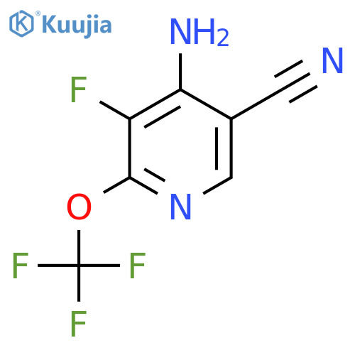 4-Amino-5-cyano-3-fluoro-2-(trifluoromethoxy)pyridine structure