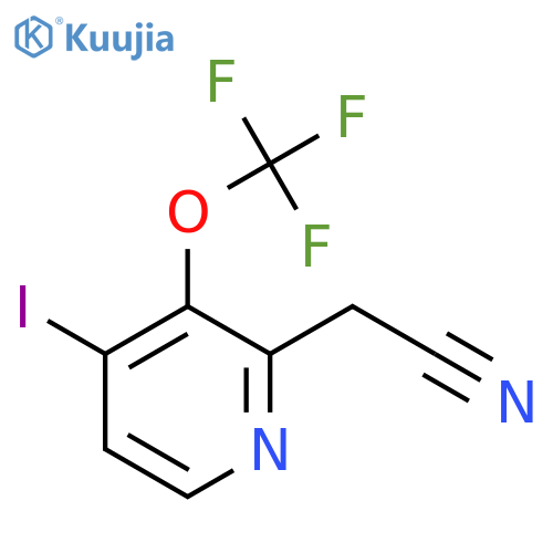 4-Iodo-3-(trifluoromethoxy)pyridine-2-acetonitrile structure